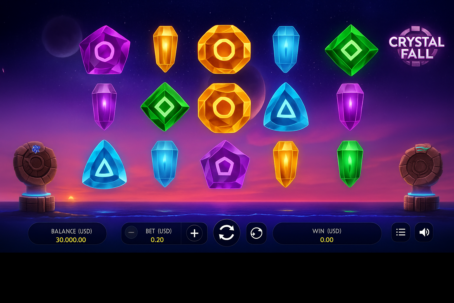Crystal Fall gameplay